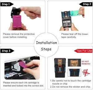 Compatible 512XL and 513XL ink Cartridge for Canon PIXMA MP252, MP260, - Image 3