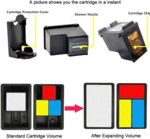 Remanufactured 122XL Ink Cartridges Combo Pack 1 Black 1 Tri-Color Replacement Ink Cartridges for HP122 122XL Deskjet 1000 1010 1011 Envy 4500 4501 4502 Officejet 2620 2621 2622 Printer - Image 4