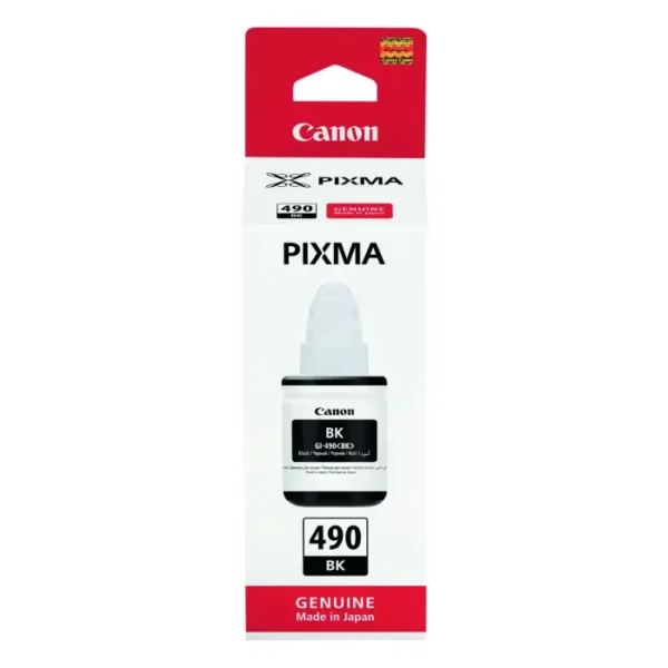 Canon G1400/G1410 Original Black 70ml Ink Bottle GI-490 - Image 1