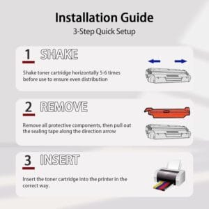 Compatible CF259A Black Toner Cartridge for HP Laserjet Pro MFP M428dw M428fdn M428fdw M404dw M404dn M404n M304 Printers, with Chip, 1 Pack - Image 3