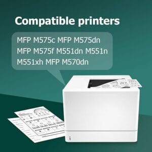 Compatible 507A CE400A High Yield Toner Cartridge for MFP M575dn MFP M575f M551dn M551n M551xh MFP M570dn Series Printer (1 Black, 1-Pack) - Image 6