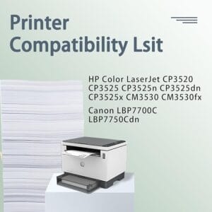 Compatible HP 504A CE250A Toner for HP Color CM3530 CM3530FS CP3525X CP3525DN CP3525N Printer (Black, 1 Pack) - Image 6