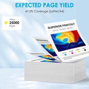 Compatible TN-321Y Toner Cartridge for Konica Minolta Bizhub C227, C287 - Image 6