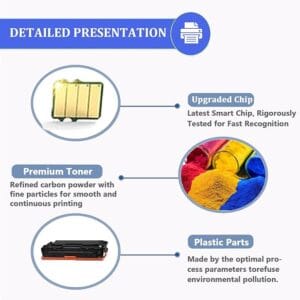 Compatible for HP 415A W2032A Yellow Toner Cartridge, Quality Toner for HP Color Pro M454 M479 Series - Image 5