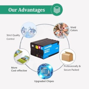 HP 963XL Black Cyan Magenta Yellow Compatible High Yield Ink Cartridge Multipack - 3YP35AE - Image 2