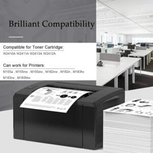 Compatible 216A W2410A W2411A W2413A W2412A Toner Cartridges Work for HP Laserjet Pro M155a M155nw M155dw M182nw M182n M183fw Printers - Image 6