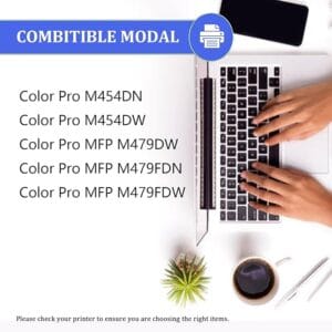 Compatible for 415A W2030A Toner Cartridge for HP Color Pro M454 M479 Series, 1 Pack Black - Image 7