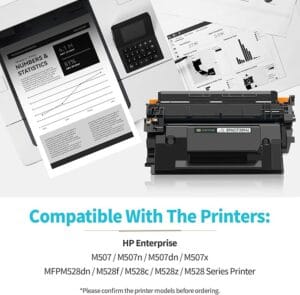 Compatible 89A CF289A Toner Cartridge for HP Enterprise M507 M507dn M507dng M507n M507x MFP M528 M528dn M528f M528c M528z Printer (Black, 1-Pack) - Image 6