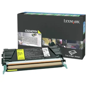 Lexmark C524 532 Yellow Original High Yield Cartridge C5240YH
