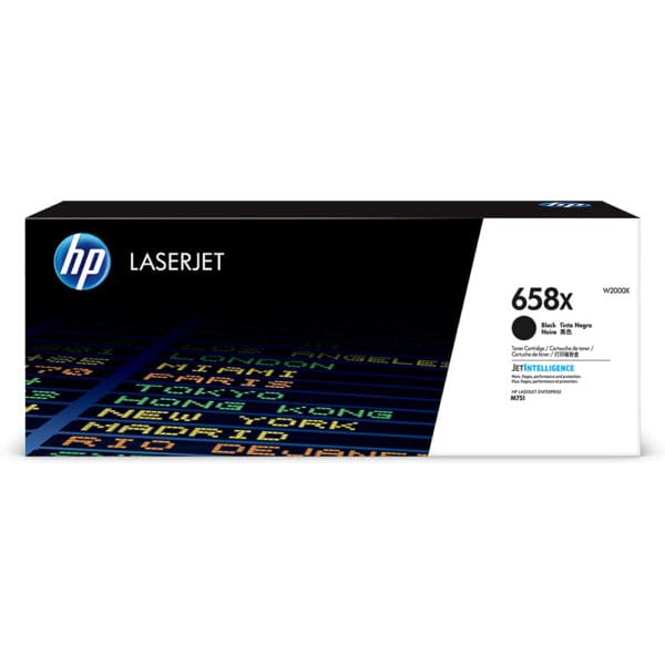 HP 658x Original Black Laserjet Toner Cartridge For HP Color Laserjet M751:page Yield 33000 - Image 1