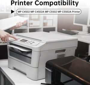 MP C4502 C5502 Black Toner Cartridge 1 Pack, 841751 Compatible with Ricoh Aficio/Savin/Lanier MP C4502 C4502A C5502A C5502 Printer | 31,000 Pages - Image 2