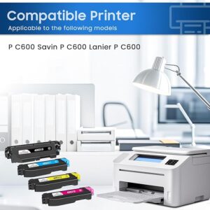 PC600 Toner Cartridge Cyan 408311 Compatible for Ricoh P C600 PC600 - Image 2